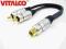 adapter 2 wtyki RCA na gniazdo RCA chinch VITALCO