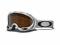 Gogle OAKLEY A FRAME White Factory Text Black Irid