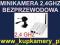 MINIKAMERA BEZPRZEWODOWA 2,4 GHZ,  2 x 2 cm