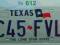 Texas : tablica rejestracyjna z USA