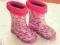 Śliczne kaloszki w serduszka POLECAM