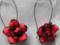 Kolczyki róże - fimo