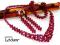komplet  SWAROVSKI  rubinowy   RUBY  ślubny   W-wa