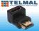 Adapter kątowy HDMI gniazdo- HDMI wtyk 90* 22mm