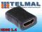 Adapter łącznik  HDMI A gniazdo gniazdo 1.4 1080p