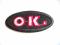 Naszywka czarna O.K.