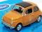 FIAT NUOVA 500 ZŁOTY MODEL 1:24 WELLY KOLEKCJA