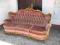 Stylowa sofa 3os. Ludwik XV orzech pięknie rzeźb.