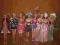 Lalki Barbie - zestaw 8 lalek + ubranka, okazja !!