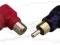 Adapter CINCH RCA GN./WT.KĄTOWY GOLD czer, czar