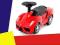 Czerwone Ferrari DUZY JEZDZIK +skretne koła Jaworz