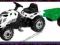 SMOBY - TRAKTOR DLA  DZIECKA  NA PEDAŁY  Z  KLAPĄ