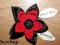 Broszka*Kwiat*Flower Design*Rękodzieło*Oryginalny*