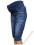 77 Rybaczki ciążowe jeans napki - rozmiar XL