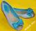 nowe BALERINKI z kokardą odkryte palce r.32 BLUE