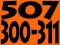 507-300-311 ==== NUMER ORANGE 10 ==== 507-300-311