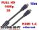 KABEL HDMI 10m,GOLD, HDMI 1,4,ETHERNET 1080P,nowy