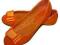 nowe BALERINKI z kokardka LAKIEROWANE ORANGE r 37
