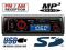 Radio samochodowe MP3 SD MMC USB  LCD + AUX + RCA