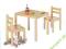 BUKOWY ZESTAW STOLIK + 2 KRZESŁA DLA DZIECI