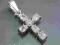 SREBRO 925 .::. Krzyżyk z Cyrkoniami .::. Nowość