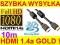 KABEL HDMI-HDMI 10M 1.4a GOLD 3D ETHERNET FILTRY !