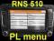 Volkswagen RNS 510 PL menu lektor aktualizacja KRK