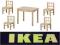 Ikea SVALA zestaw: Stolik dziecięcy + 4 krzesła