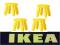Ikea MAMMUT zestaw 4x stołek dziecięcy, kolory***
