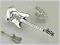 srebrny pins gitara elektryczna gitary gitarka 02
