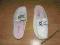 PECHE D'AMOUR białe klapki  36/22,5-23 cm