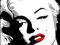 MARILYN MONROE ::: malowana na płótnie ::: POP ART