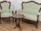 Zestaw salonowy / kawowy: sofa, fotel i stolik