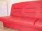 czerwona kanapa sofa eko-skóra rozkładana Lębork