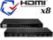 ROZGAŁĘŹNIK SPLITTER HDMI 1-wejście 8-wyjść GW FV