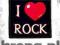 Naszywka I LOVE ROCK