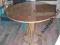 Stół okrągły /mahoń/ ..... blat ze szkłem .......