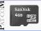 SanDisk karta microSDHC 4GB CL4 Sklep Odbiór Os.