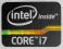 Oryginalna Naklejka Intel Core i7 Extreme 24x18mm