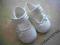 Białe buciki dla małej damy__3-6 mies.