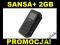 Sandisk Sansa Clip PLUS 2GB Radio SDHC do 16GB HIT