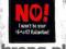 Naszywka NO I WON"T BE YOUR....
