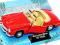MERCEDES'55 190SL KABRIOLET CZERWONY WELLY 1:34