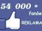 REKLAMA NA FACEBOOK 54.000 FANÓW FANPAGE
