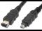 LC9 KABEL ŁĄCZNIK FIREWIRE 6PIN / 4PIN CZARNY FVAT