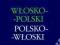 MAŁY SŁOWNIK WŁOSKO-POLSKI POLSKO-WŁOSKI PWN M