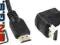 Kabel kątowy HDMI-HDMI v1.3 pozłacane złącza 1.8m