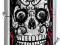 ZIPPO 24883 Skull, Satin Chrome + benzyna GRATIS!