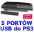 HUB 5 PORTÓW USB do KONSOLI PLAYSTATION 3 PS3