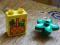 Lego Duplo - klocek z nadrukiem + kwiatek